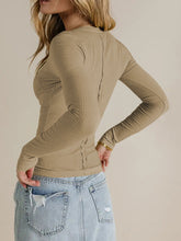 V-Neck Long Sleeve T-Shirt OutfitFlow